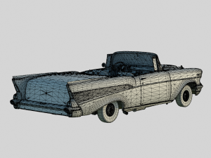 Chevrolet Bel Air 1957 Convertible 3D मॉडल