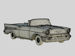 Chevrolet Bel Air 1957 Convertible 3D मॉडल
