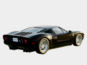 F0rd GT 2005 No Livery Model 3D