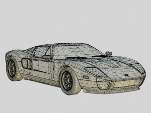 F0rd GT 2005 No Livery Model 3D