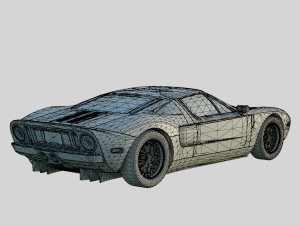 F0rd GT 2005 No Livery Model 3D