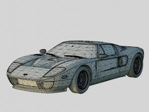 F0rd GT 2005 No Livery Model 3D