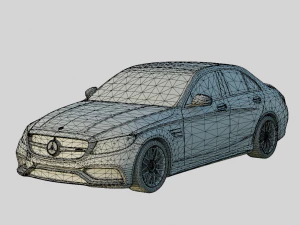 Mercedes-AMG C63 S 2018 Sedan 3D Model