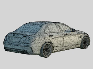 Mercedes-AMG C63 S 2018 Sedan 3D Model