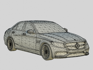 Mercedes-AMG C63 S 2018 Sedan 3D मॉडल