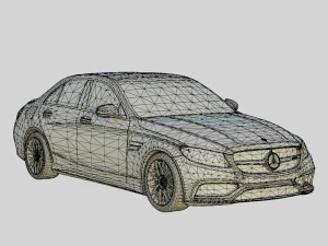 Mercedes-AMG C63 S 2018 Sedan 3D Model