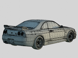 Nissan Skyline GT-R BCNR33 1995 Nismo 400R S Tune Aero Body Kit 3D Модель