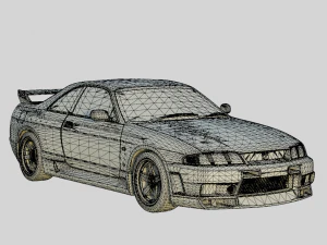 Nissan Skyline GT-R BCNR33 1995 Nismo 400R S Tune Aero Body Kit 3D Model