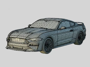 Mustang GT 2018 3D Model