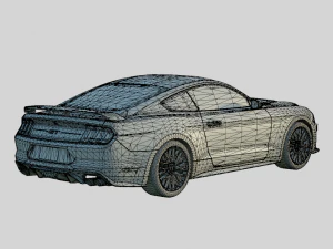 Mustang GT 2018 3D Model