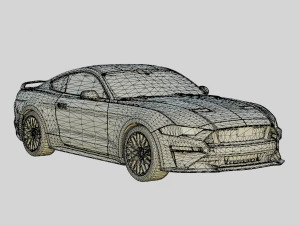 Mustang GT 2018 3D Model