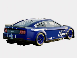 Mustang Next Gen NASCAR 2022 3D Model