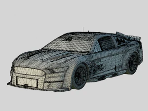 Mustang Next Gen NASCAR 2022 3D Model