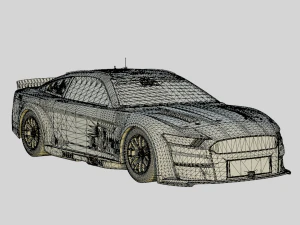 Mustang Next Gen NASCAR 2022 3D Model