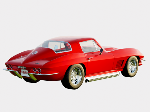 Chevrolet Corvette C2 Stingray 1967 3D Модель