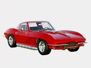 Chevrolet Corvette C2 Stingray 1967 3D Model