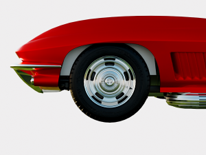 Chevrolet Corvette C2 Stingray 1967 3D Модель