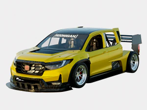 Caminh&atilde;o Honda Hoonigan Indy 2022 baseado no Honda Ridgeline 2017 Modelo 3D