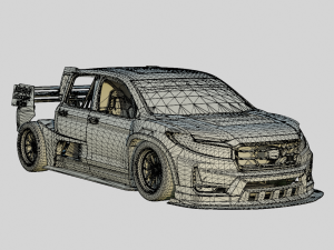 Honda Hoonigan IndyTruck 2022 Based on Honda Ridgeline 2017 3D 模型