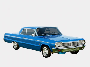 Chevrolet Impala SS 1964 2door Sedan 3D Model