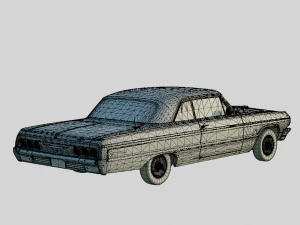 Chevrolet Impala SS 1964 2door Sedan 3D Model