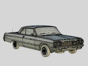 Chevrolet Impala SS 1964 2door Sedan 3D Model