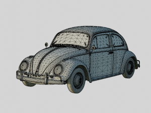Volkswagen Beetle 1966 Euro Spec 3D Модель