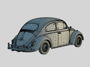 Volkswagen Beetle 1966 Euro Spec 3D Модель