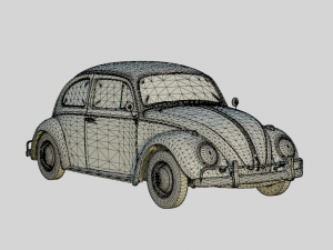 Volkswagen Beetle 1966 Euro Spec 3D Модель