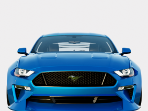 Mustang GT 2018 Clinched Widebody Kit Model 3D