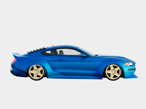 Mustang GT 2018 Clinched Widebody Kit Model 3D