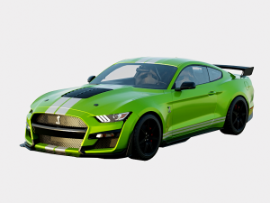 Mustang Shelby GT500 2020 3D Model