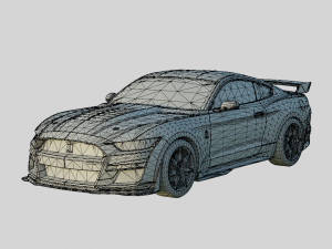 Mustang Shelby GT500 2020 3D Model