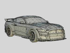 Mustang Shelby GT500 2020 3D Model