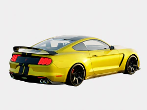 Mustang Shelby GT350r 2016 3D Model