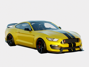 Mustang Shelby GT350r 2016 3D मॉडल