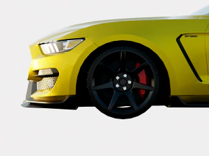 Mustang Shelby GT350r 2016 3D Model