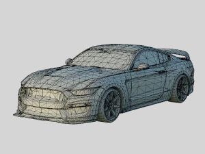 Mustang Shelby GT350r 2016 3D Model