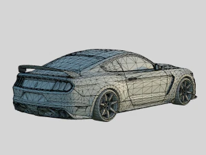 Mustang Shelby GT350r 2016 3D Model