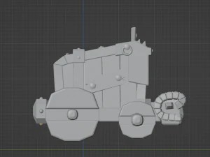 Wall Braker from Clahs of Clans 4 lvl 3D Model