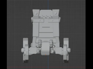 Wall Braker from Clahs of Clans 4 lvl 3D Model