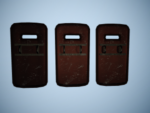 Low-poly police shield PACK 3D Model