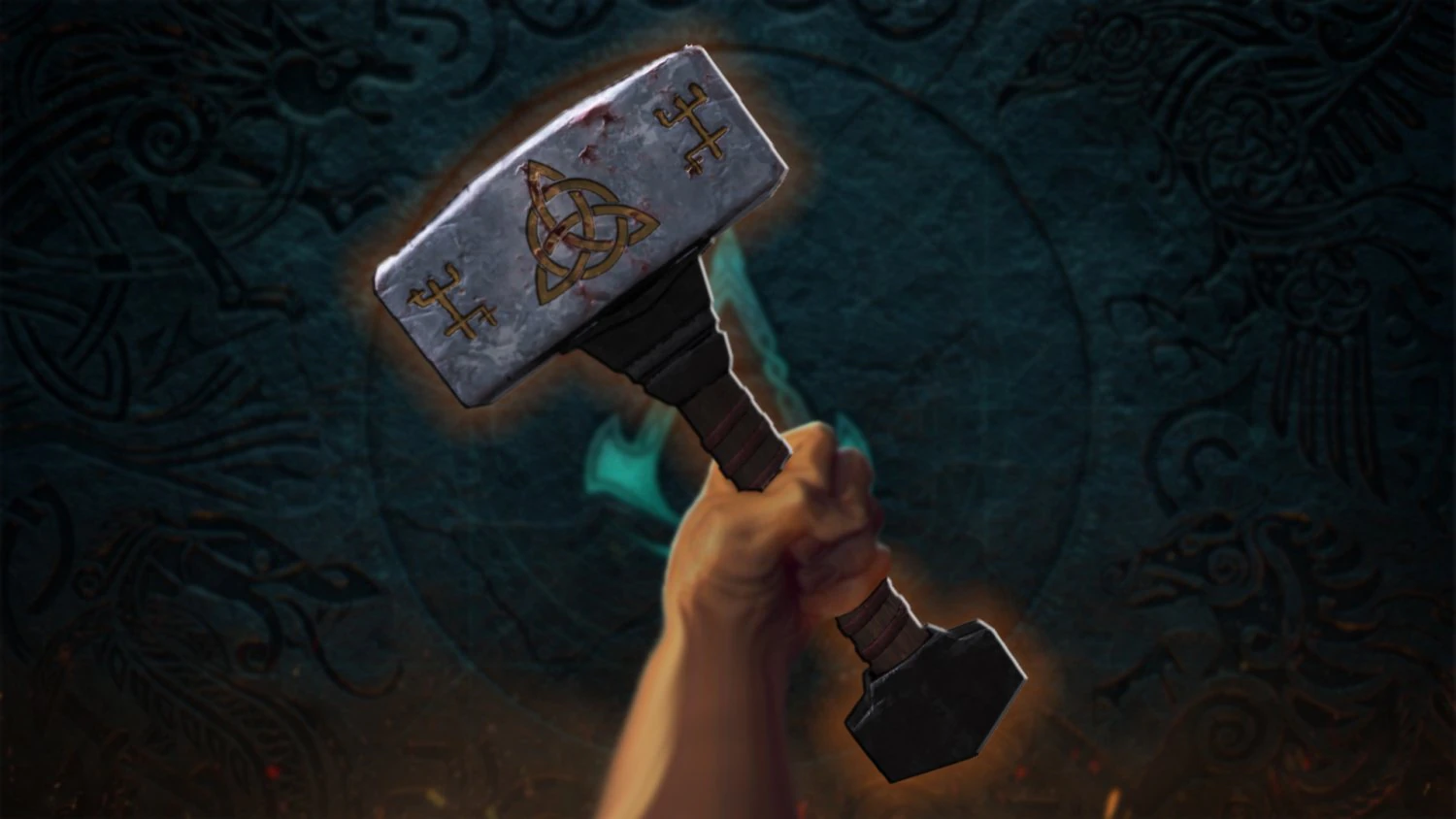 Valhalla hammer low poly 3D Model .c4d .max .obj .3ds .fbx .stl .blend 