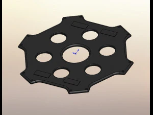 Industrial Drone-Hexacopter Drone 3D Print Model