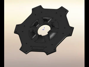 Industrial Drone-Hexacopter Drone 3D Print Model