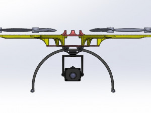 Industrial Drone-Hexacopter Drone Modello di stampa 3D