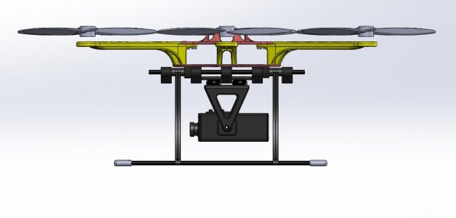 Industrial Drone Hexacopter Drone Modelo de Impress o 3D in Pe as
