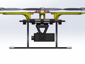 Industrial Drone-Hexacopter Drone 3D Print Model