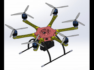Drone Assembly-3D Printable Parts-Version-002 3D Print Model