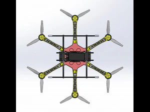 Drone Assembly-3D Printable Parts-Version-002 3D Print Model